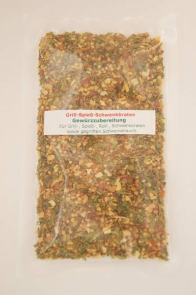 Grill Spieß und Schwenkbraten Gewürzzubereitung Tüte Grill Spieß und Schwenkbraten Gewürzzubereitung Tüte